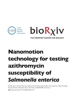 Nanomotion technology for testing azithromycin susceptibility of Salmonella enterica