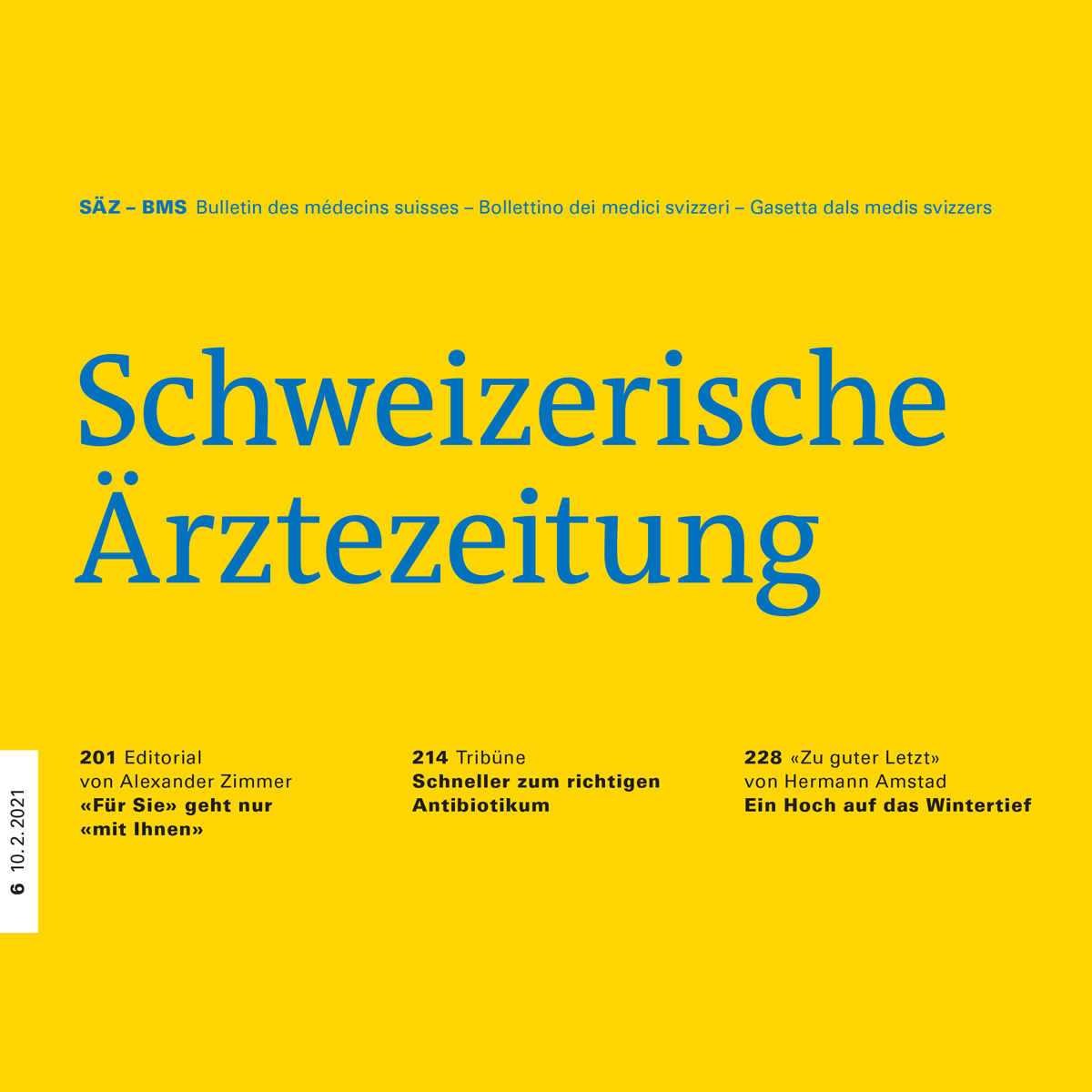 Faster to the right antibiotic treatment - Resistell in Schweizerische Ärztezeitung